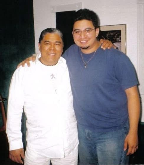 Quique Domenech — With a fellow artist