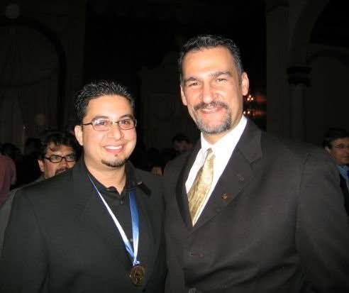 Quique Domenech — With a fellow artist