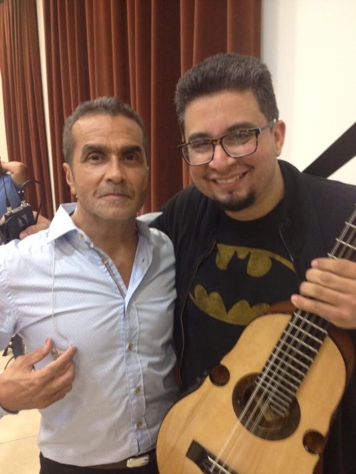 Quique Domenech — With a fellow musician